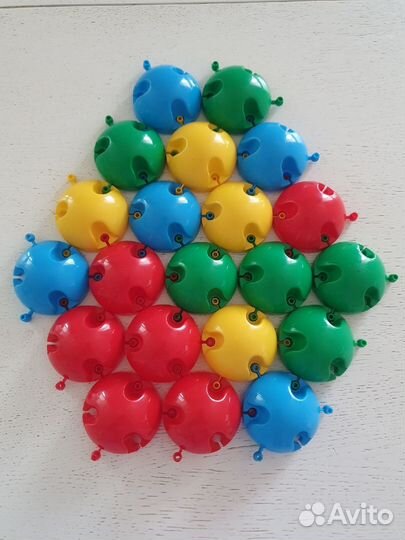 Напольная мозайка, большой диаметр, 21 шт