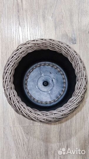 Кашпо из ротанга цвет капучино