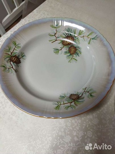 Сервиз столовый и маслёнка