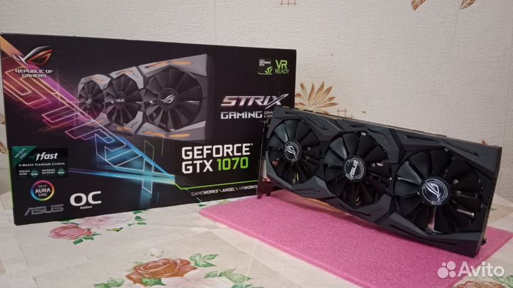 Видеокарта Asus GeForce GTX 1070 strix OC