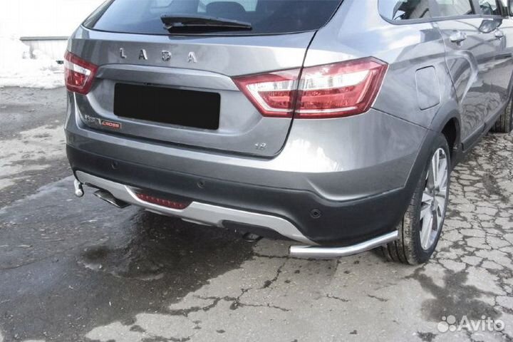 Защита заднего бампера LADA vesta SW cross