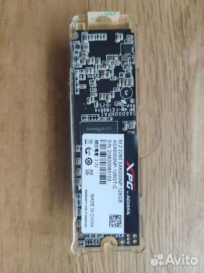 Жесткий диск ssd (NVMe 1.2) adata XPG SX6000 128Gb