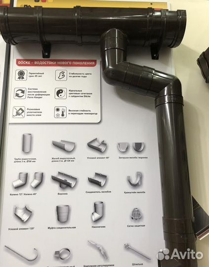 Труба водосточная Docke 3м