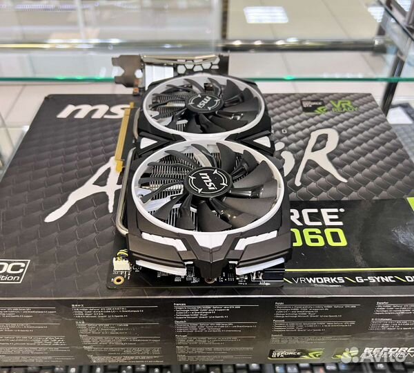 Видеокарта MSI GTX 1060 Armor OC 3GB/Гарантия