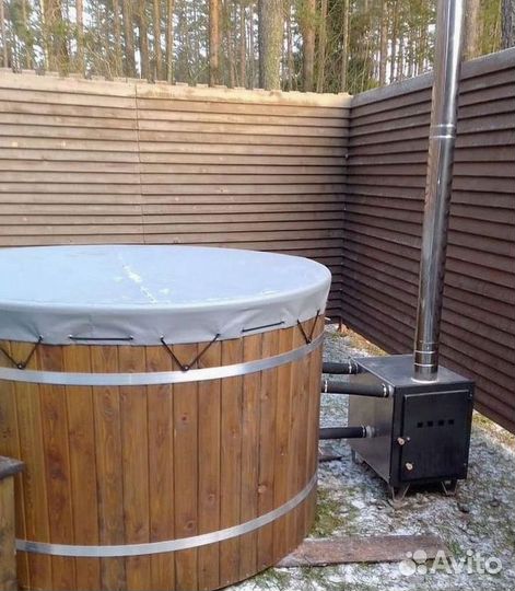 Банный чан купель с подогревом