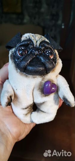 Мягкая игрушка мопс тедди