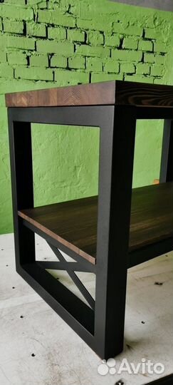 Журнальный столик в стиле лофт