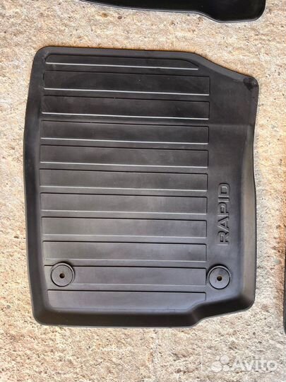 Коврики резиновые Skoda rapid лифтбек