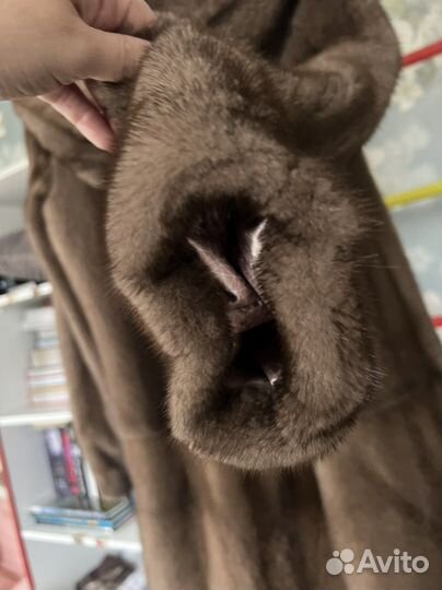 Шуба норковая с капюшоном 46 48