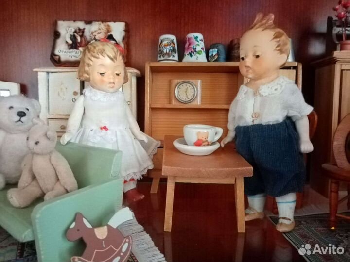 Куколки из антикварных деталей