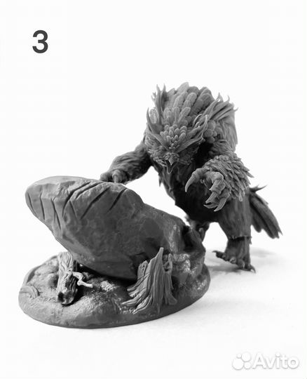 Фигурка Совомедведь Owlbear 52мм