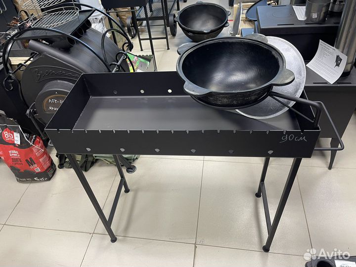 Мангал с местом под казан