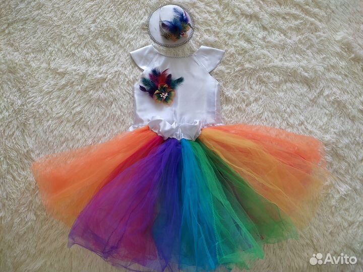 Новогодний костюм 3в1 (зайчик, звездочка, радуга)