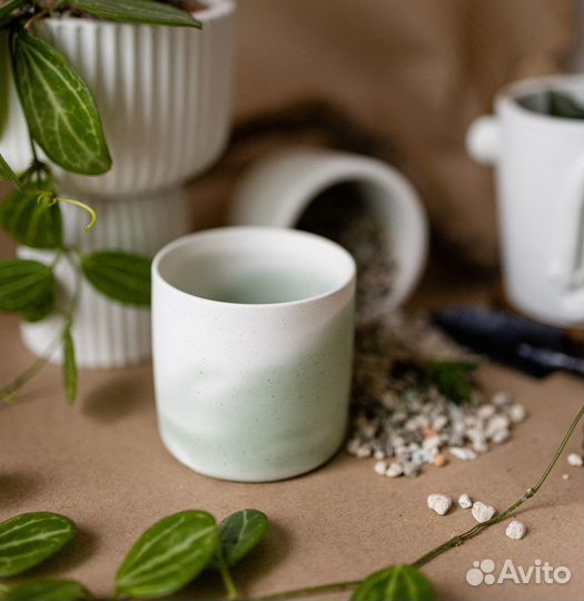 Силиконовая форма Кашпо Горшок