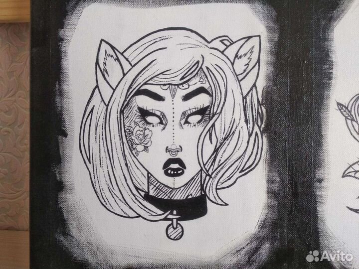 Картина. Ручная работа. Акрил 30*70