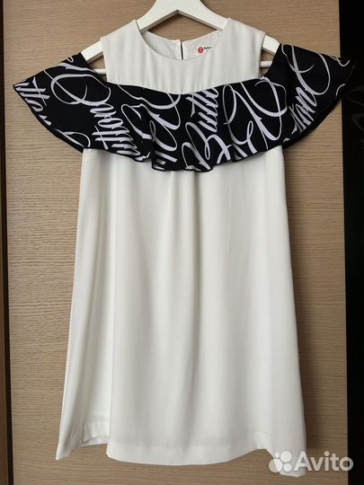 Button blue платье