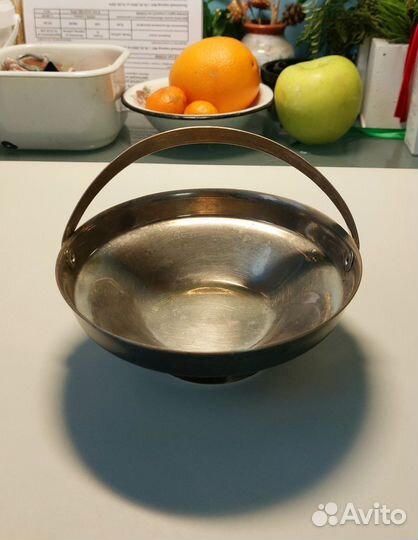 Мельхиоровая конфетница СССР