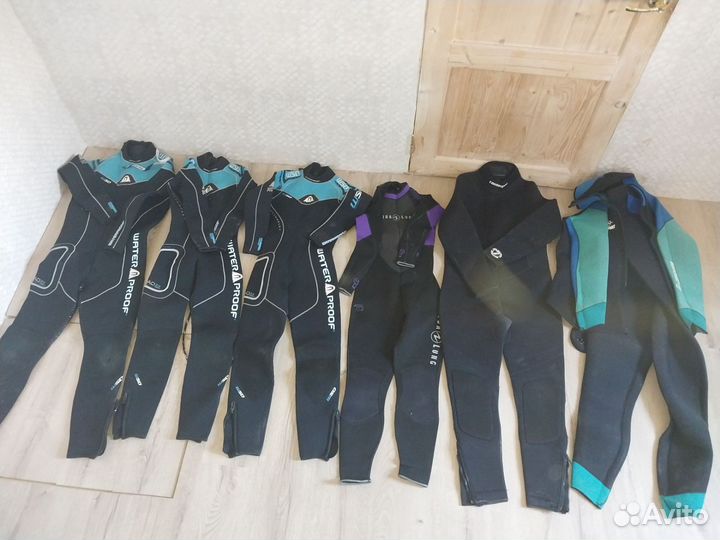 Гидрокостюм для дайвинга,баллоны,компенсаторы