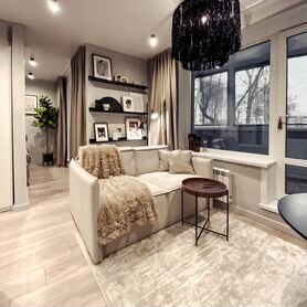 Квартира-студия, 30 м², 2 кровати