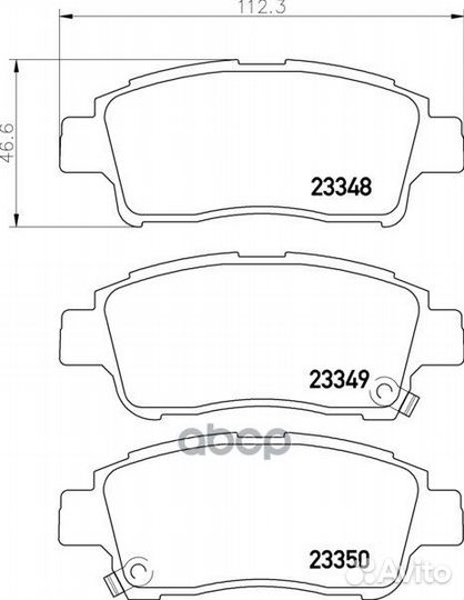 Колодки тормозные дисковые перед NP1007 NIS