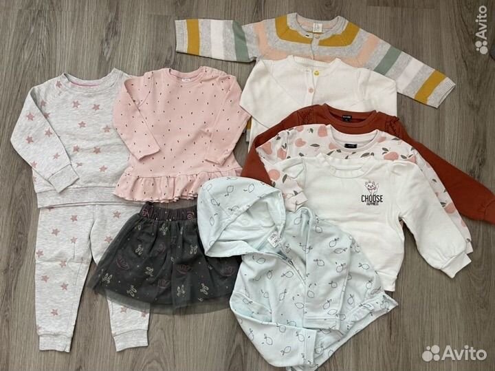 Огромный пакет вещей на девочку 80 86 92