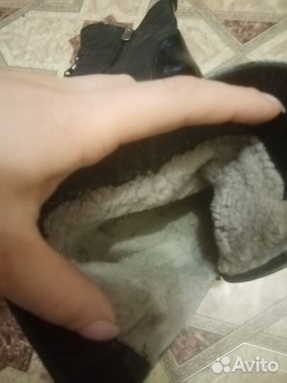 Зимние ботинки натуральная кожа и мех