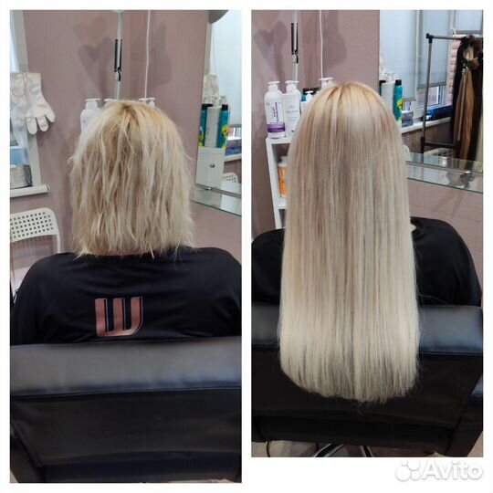 Наращивание натуральных волос