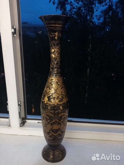 Ваза латунная ручной работы