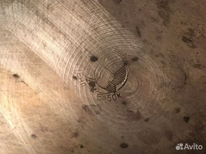 Старинный медный таз для варки варенья