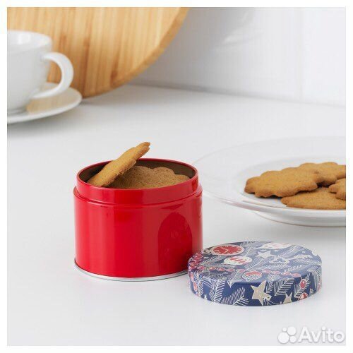 Банка для печенья подарочная IKEA новогодняя