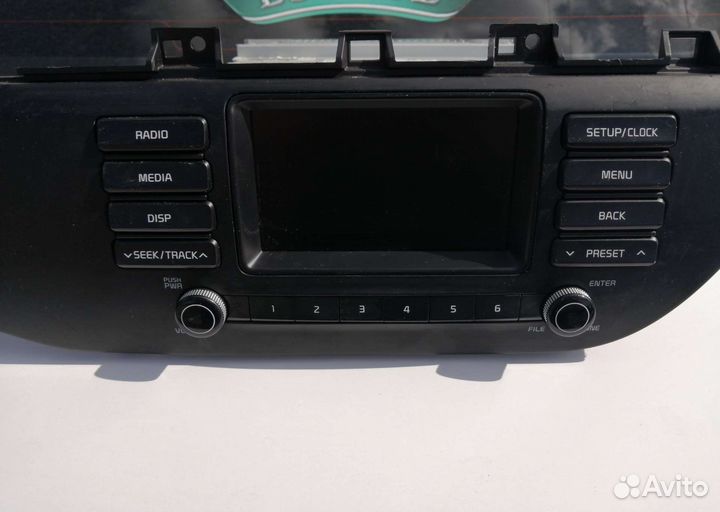 Штатная магнитола на киа Рио 4(оригинал)