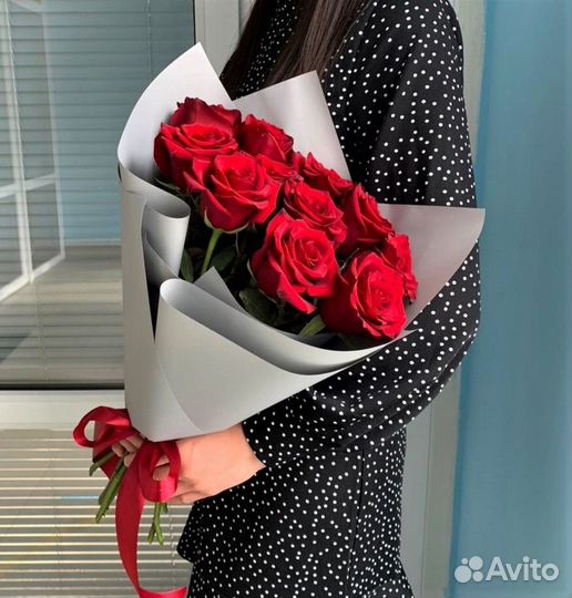 15 роз 55см