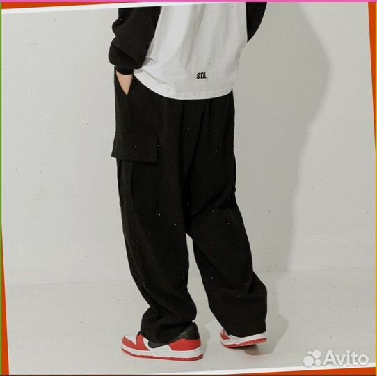 Спортивные широкие штаны карго (Art товара: 89369)