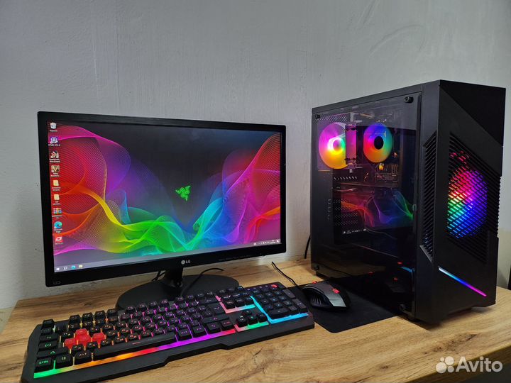 Игровой компьютер, комплект с монитором Gtx 1660