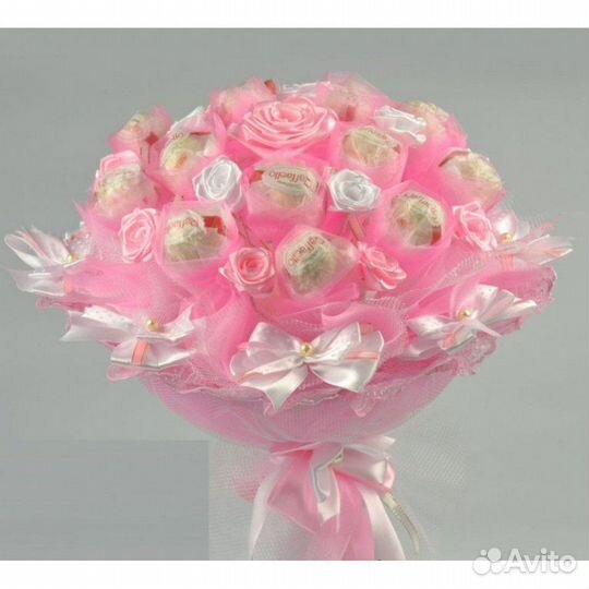 Сладкие букеты из конфет