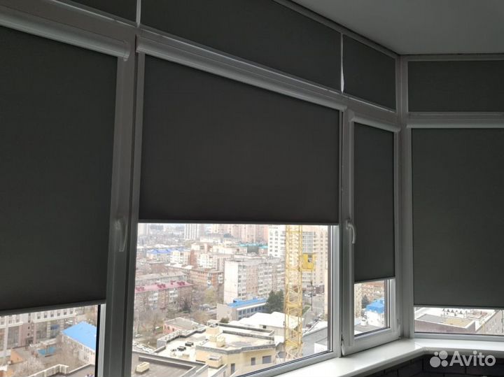 Рулонные кассетные шторы блекаут V7802-A5591