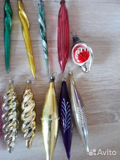 Ёлочные игрушки, сосульки