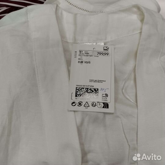 H&M халат из смесового льна новый