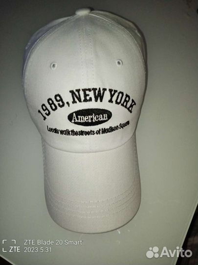 Бейсболка кепка ретро стиль 80х New York 1989 лето