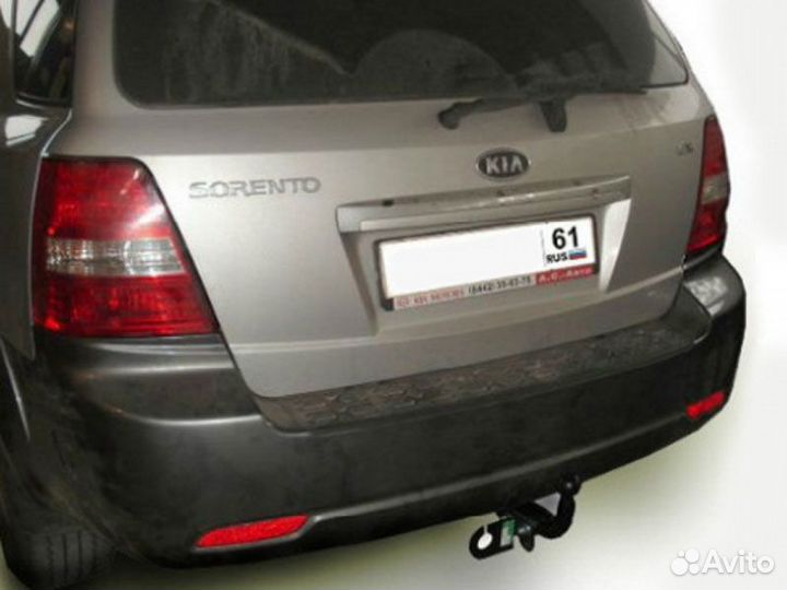 Фаркоп установка тсу Kia Sorento I Restyling, 2006