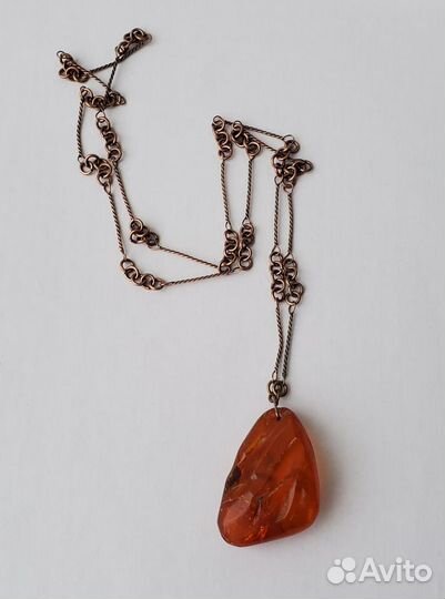 Подвеска янтарь СССР оригинал