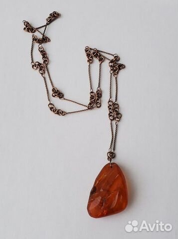 Подвеска янтарь СССР оригинал