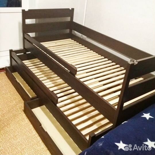 Кровать выкатывая венге