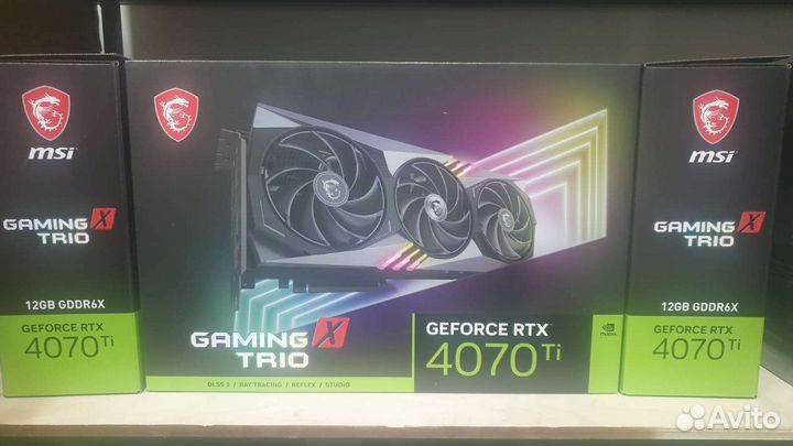 Видеокарты RTX 4070 Ti gaming X рст