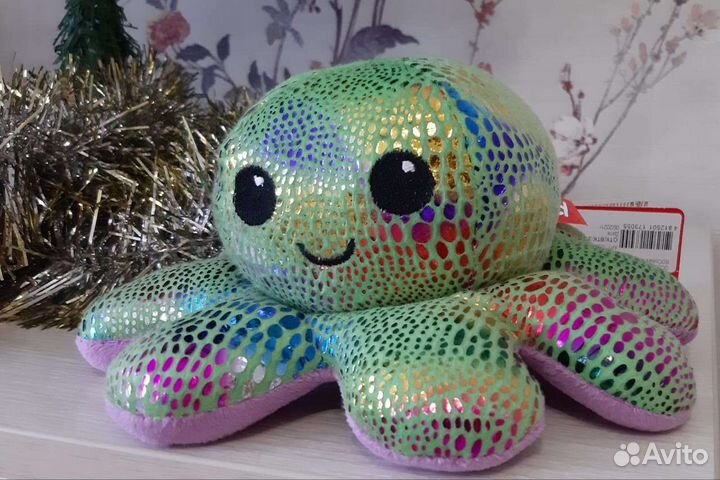 Новая мягкая игрушка осьминог перевертыш
