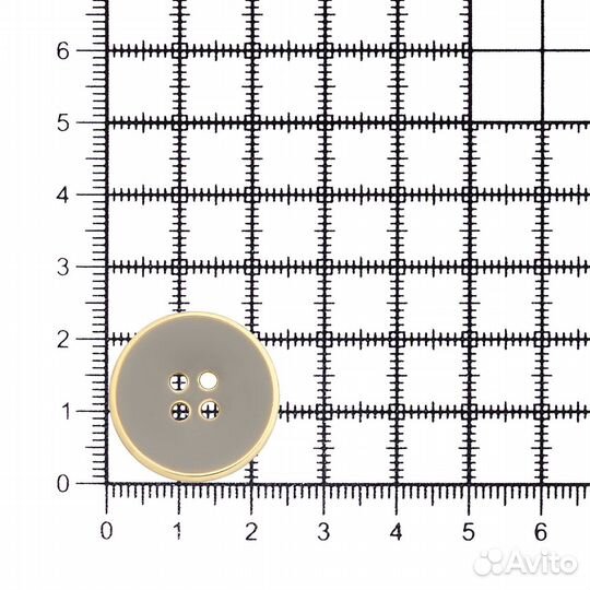 Beige/G бежевый с золотом RB z-93 Пуговица 36L (23мм), 4 прокола пластик (Beige/G бежевый с золотом)