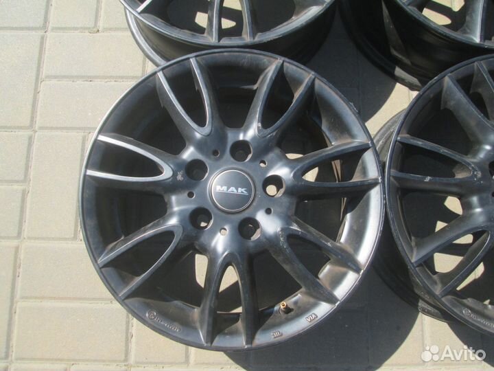 Черные диски Мак R15 (5*112) из Японии