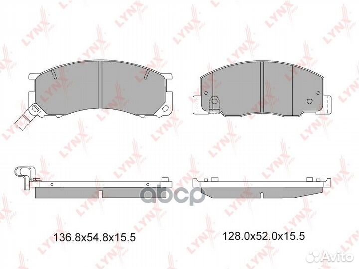 Колодки тормозные дисковые перед BD7512 LYN