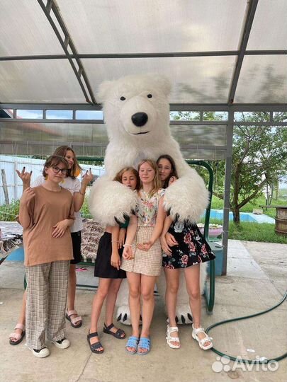 Аниматор белый Мишка