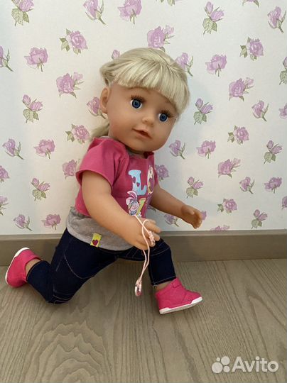 Кукла baby born Сестричка с мопедом на р-у